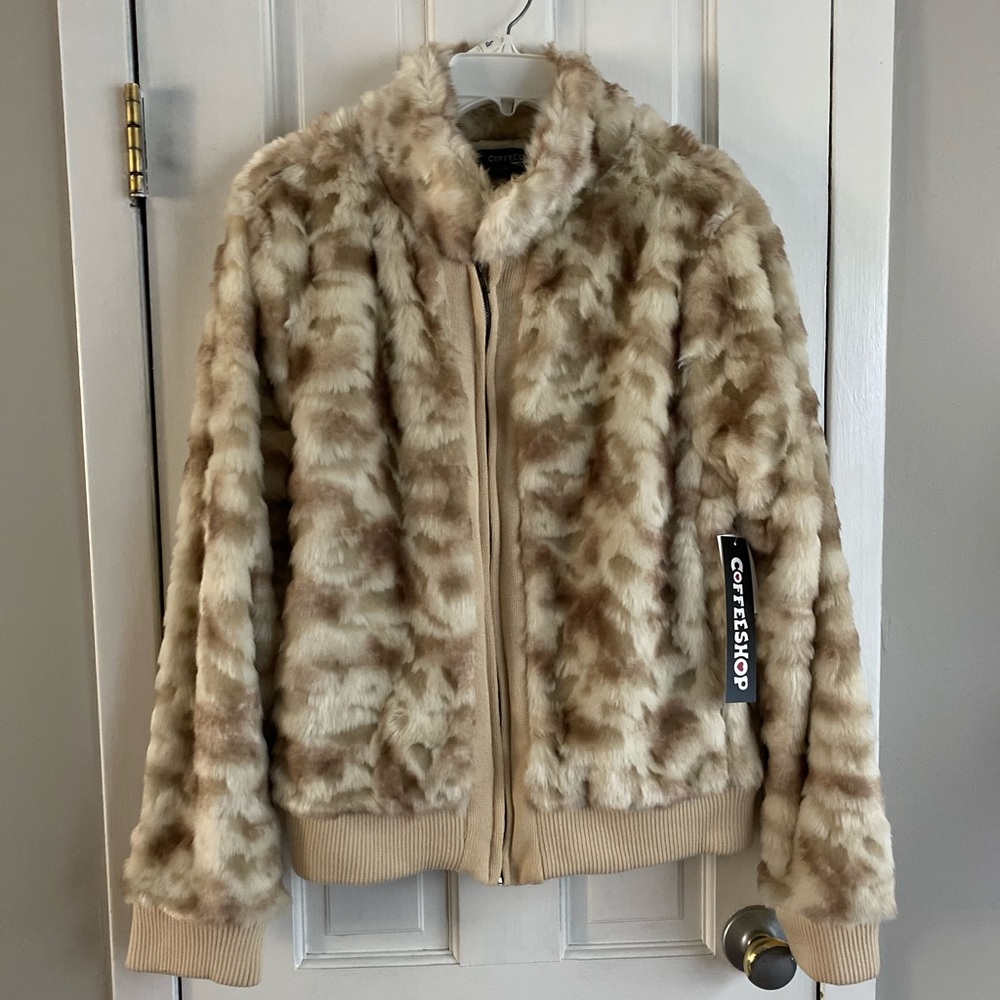 Faux fur jacket